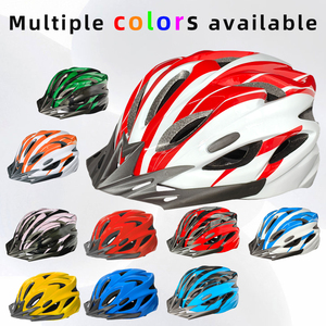 OCSR Женский Мужской легкий прочный ABS + ПК велосипедный шлем со светодиодной подсветкой Съемный солнцезащитный козырек Регулируемый дышащий для верховой езды - Product Image 3