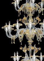 Plafonnier led suspendu en verre de murano, design d'art vénitian classique, fait à la main, luminaire décoratif d'intérieur, idéal pour des escaliers