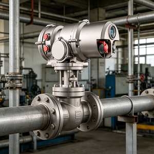 Actuadores de Válvula de Bola Eléctrica Motorizada Rotativa de Parte Giratoria con Actuación Inteligente IP68 para Plantas de Energía - Product Image 3