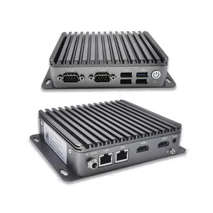 2023 factory price mini pc ce support 4G module SIM card industrial pc J1900 mini PC with 4 USB ports embedded computer system