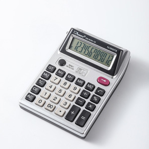 <span class=keywords><strong>Kenko</strong></span> 12-cijferige Dubbelzijdige Plastic Desktop <span class=keywords><strong>Calculator</strong></span> Alarmfunctie Batterijcalculator - Product Image 4