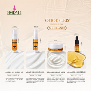 Coffret cadeau de soins capillaires pour voyage et hôtel, marque privée, extrait d'huile d'argan, hydratant, nourrissant, réparateur, shampoing, masque capillaire - Product Image 2