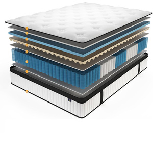 Nữ Hoàng Vua Kích Thước Colchones Khách Sạn Chỉnh Hình Giường Gel Bộ Nhớ Bọt Nén 5 Khu Túi Mùa Xuân Nệm Matelas - Product Image 2