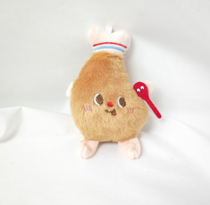 Juguetes de Peluche Súper Suaves y Populares, Lindos Diseños de Frutas, Verduras y Hamburguesas, Llaveros de Dibujos Animados, Cadenas para Teléfono Móvil, Malla Antiestrés - Product Image 1