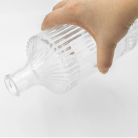 Bouteille de Luxe Personnalisée avec Logo en Verre Super Haute Qualité pour Eau, Jus, Whisky, Vodka, Rhum, Spiritueux, Vin, Tequila, Gin, Liqueurs – Idéale pour Cadeau