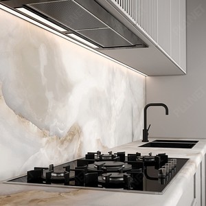 Gabinetes de Cocina Modulares Modernos en Blanco de Alto Brillo con Panel Plano Muebles de Cocina Modernos Diseños de Lujo - Product Image 4