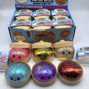 Jouet anti-stress de haute qualité en stock, vente chaude, cube de glace coloré 5,5 cm, phosphorescent, antiadhésif, à récupération lente - Product Image 5