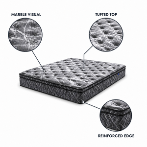 <span class=keywords><strong>Matelas</strong></span> à ressorts ensachés individuels de style <span class=keywords><strong>Simmons</strong></span>, qualité hôtelière cinq étoiles, épaisseur 28 cm, noir, compressé et roulé, pour l'exportation - Product Image 4