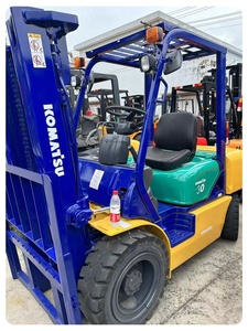High-Quality <b>Used</b> Komatsu 3-Ton Forklift — Komatsu 30 Wheel Forklift with Side Shifter - Product Image 1