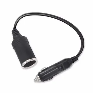 Car Socket Cigar Lighter Charger Plug Custom Cigarette Adapter Power Extensions Sockets Cars 12V Extension Cable