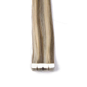 Extensiones de Cabello Natural 100% Humano K.S WIGS, Suaves, Brillantes, Sin Enredos, Doble Trama, Adhesivas, Precortadas, Mini Tamaño, 12-28 Pulgadas - Product Image 3