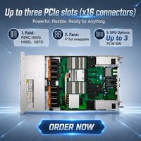Server Rak Dell EMC PowerEdge R6715 1U dengan Prosesor AMD EPYC 9535/64G DDR5/H365i/SSD 480G/Suplai Daya Ganda 1100W