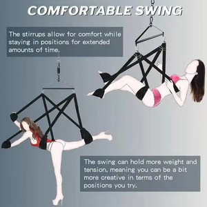 Opgewaardeerde <span class=keywords><strong>Sex</strong></span> Swing Love Swing Set Met Sponzen Kussen Driehoek Frame Accessoires Voor Koppels - Product Image 6
