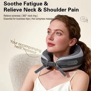 Dual Movement High Quality U-<b>Shaped</b> Neck Shoulder Massager Portable Electric Rechargeable Shiatsu Massage <b>Pillow</b> Timing Control - Product Image 5