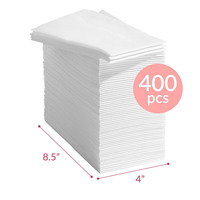 Serviettes en papier jetables personnalisées OEM ODM blanches 1 plis effet lin douces et absorbantes pour invités