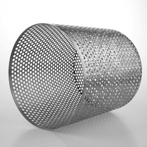 304 316 Filtros de malla de alambre de acero inoxidable Cilindro Perforado Agujero redondo Nuevo tubo de filtro de líquido de metal Malla Forma de agujero cuadrado - Product Image 1