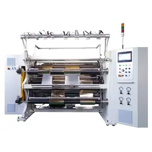 Automatische Duplex-Schneide maschine Pp Gold Splitter Heiß präge folie Schneide maschine Shuttle-Aufwickel maschine