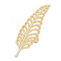 Anneaux en argent plaqué or blanc pour femmes, zircone cubique, double doigt, creux, argent sterling 925