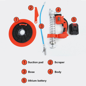 Pistola de Grasa Eléctrica Recargable Inalámbrica de 400 CC, Herramienta de Grasado Manual de Alta Presión con Batería para Lubricación de Maquinaria de Excavación - Product Image 4
