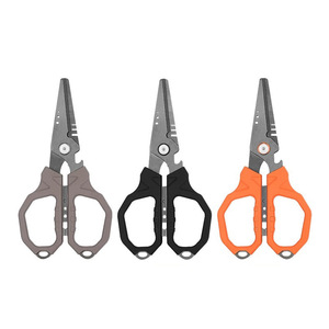 Ciseaux de pêche multifonctionnels en acier inoxydable à bord dentelé pour la pêche à la ligne, la coupe de ligne et les outils de pêche au plomb - Product Image 1