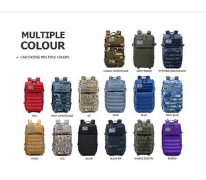 Custom 45L Rucksack for Outdoor Sports Gym Travel Hunting Trekking-Tactical <b>Backpack</b> with Zipper Closure Polyester Lining - Product Image 6