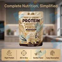 Poudre de Smoothie Protéiné Vanille 500g – Substitut de Repas Tout-en-un – Nutrition Quotidienne Complète – Fabricant de Sachets Personnalisés