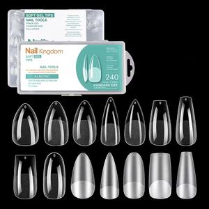 <span class=keywords><strong>Nailpop</strong></span> 240ชิ้นโปรเล็บอะคริลิคสำหรับร้านเสริมสวยชุดแต่งเล็บขนาดกลางปลายเล็บทรงอัลมอนด์ - Product Image 3