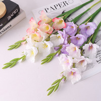 Bunga Gladiolus Buatan Merek Yida, Batang Panjang 91cm, Bahan PU Sutra, Gaya Nordik untuk Dekorasi Pernikahan, Hotel, dan Rumah, Cocok untuk Vas Lantai