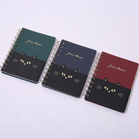 2025 A6 Günstige Spiral Notebook Nette Katze Beauty Notepad Hot Selling Pp Cover Spule Tier gefüttert Print Journal Mini Tagebücher für Kinder