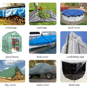 ब्लू पी तिरपाल स्विमिंग पूल कवर कपड़ा कैनवास आउटडोर वाटरप्रूफ एंटीयूव प्लास्टिक शीट - Product Image 6