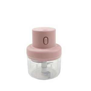 <b>Mini</b> Wireless Electric Garlic Press 250ml Pink Plastic Multifunctional <b>Grinder</b> For Home Kitchen Use - Product Image 1