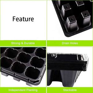 Kit de inicio de semillas de 2 uds., macetas de vivero de plástico, bandeja de plántulas de 36 celdas para Mini propagación - Product Image 4