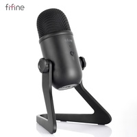 Microphone à condensateur USB K678 avec suppression du bruit et bouton de sourdine pour le streaming et la diffusion de podcasts sur ordinateur de bureau