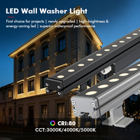 Projecteur LED étanche Litecent certifié ETL 8W 16W 24W 32W pour murs extérieurs d'hôtels, bureaux et bâtiments