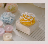 Lilin Aroma Melati Premium Bentuk Bunga, Wangi, Buatan Tangan, Artistik, Menawan, Berbahan Lilin Kedelai, Hadiah Apresiasi Guru