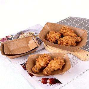 Assiettes en papier jetables, plateau alimentaire, <span class=keywords><strong>vaisselle</strong></span> jetable en papier kraft moderne <span class=keywords><strong>pour</strong></span> mariages, fêtes, restaurants - Product Image 1