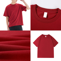 T-shirt Homme Personnalisable Coupe Ample Épaules Tombantes en Coton Lourd Col Rond avec Impression de Logo – Vente en Gros