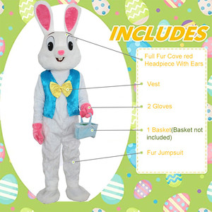 Costume de mascotte de lapin de Pâques pour adultes, idéal pour les défilés de vacances, Halloween, les fêtes de carnaval, les spectacles <span class=keywords><strong>et</strong></span> les défilés. - Product Image 3