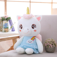 Grosir hewan kartun lucu Unicorn mainan lembut disesuaikan populer boneka beruang