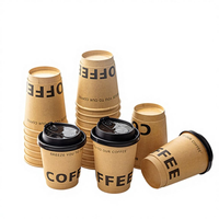 Gobelets en papier jetables à double paroi avec logo personnalisable, adaptés aux boissons chaudes, biodégradables en PE
