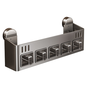 Xp0851 Étagère de rangement murale amovible pour épices à ventouse, type treillis, pour cuisine - Product Image 1