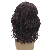 Nouveautés Perruque synthétique de haute qualité 99J Transparente Futura Pré-épilée Sans colle Brun clair Lace Deep Curly Water Wave pour Femme