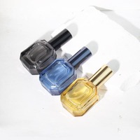 Flacon de parfum plat en verre de haute qualité, petit échantillon portable, vaporisateur, diffuseur à bâtonnets, bouchon à vis, vente en gros, sous-embouteillage