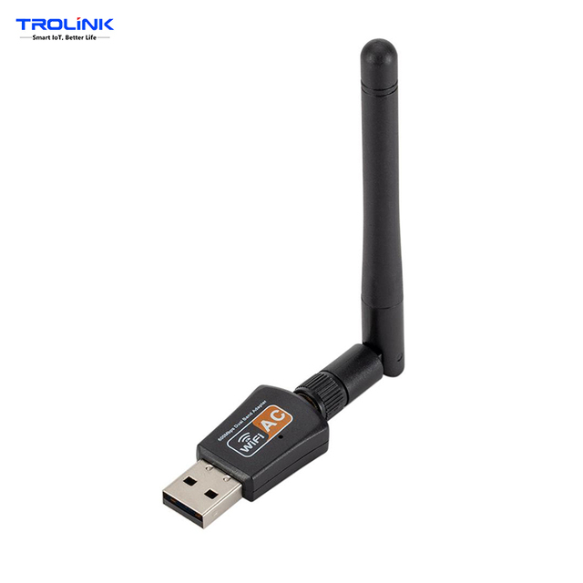 USB External Wireless WiFi Adapter 600Mbps Dual Band 2.4GHz/5.8GHz in Stock