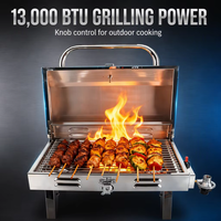 Barbecue à gaz pour bateaux, barbecue à gaz pour bateau, barbecue en acier inoxydable 316