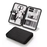 Ensemble professionnel de manucure et pédicure de 18 pièces, qualité supérieure, ensemble de coupe-ongles
