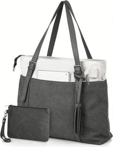 Bolsa de Compras de Lona Resistente de Algodón, Personalizada con Logotipo Impreso, al por Mayor, para Sublimación, con Bolsillos - Product Image 1