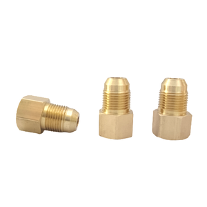 OEM nhà máy giá thấp Brass Nam Nữ NPT khớp nối Flare Thùng Ống Công Đoàn thẳng phù hợp - Product Image 1