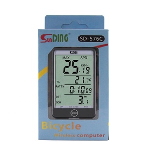 Không dây xe đạp Đồng hồ đo tốc độ đo đường <span class=keywords><strong>LCD</strong></span> đèn nền thông minh đi xe đạp máy tính - Product Image 4