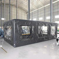 Transparent étanche sauter voiture Garage stockage tente spectacle voiture Garage Portable anti-poussière gonflable couverture de voiture tente